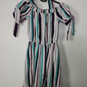 Lily bleu strip dress girl size 7